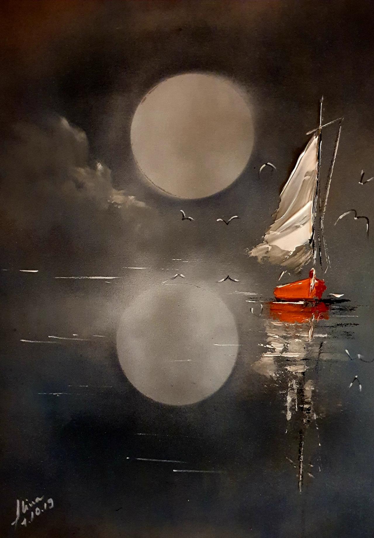 ArteDiAlina.com painting: white thought